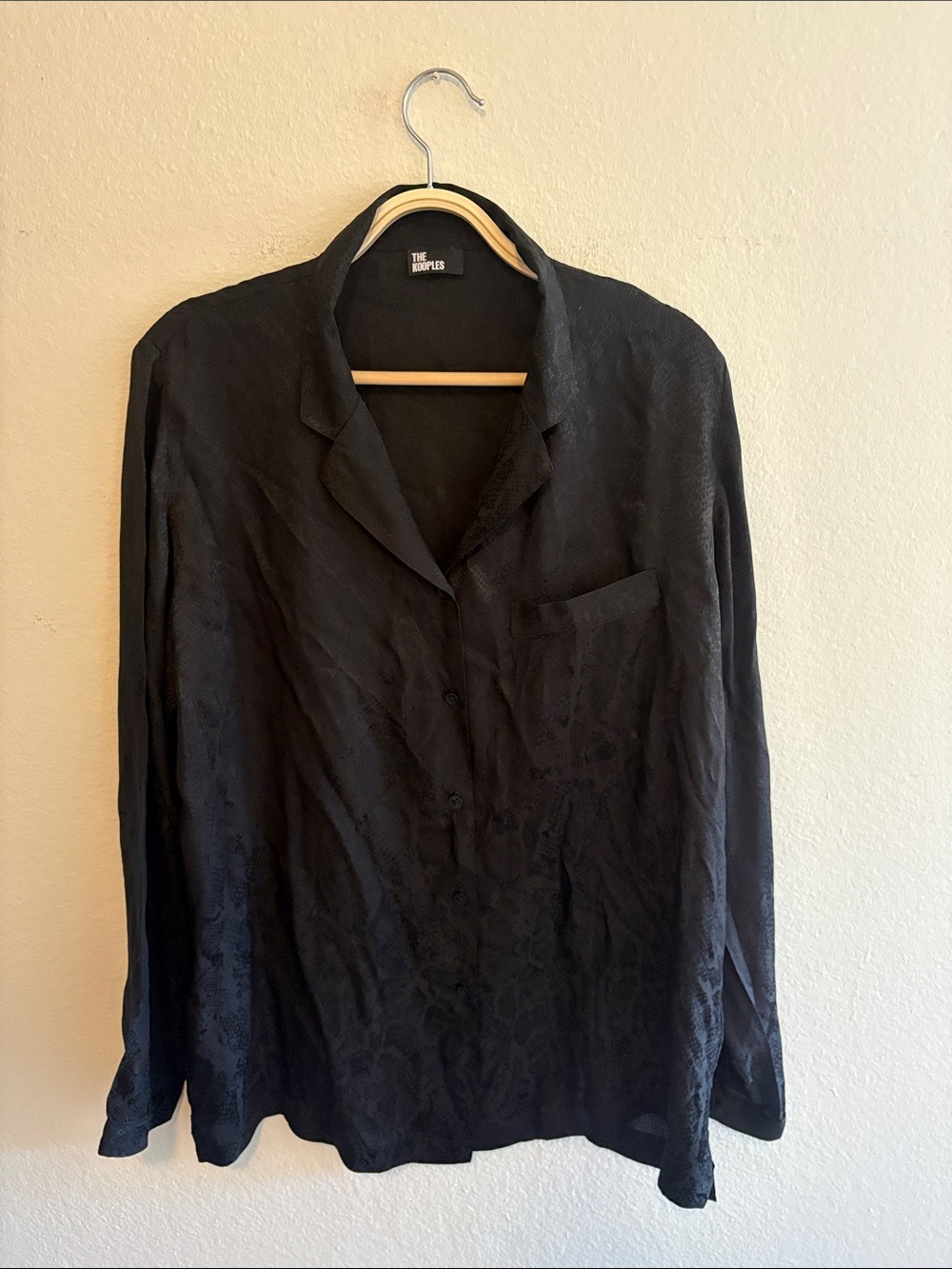 The Kooples Snakeskin Jacquard Shirt